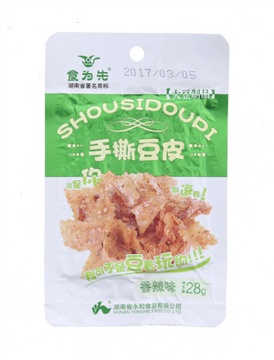 食为先28g手撕豆皮香辣味