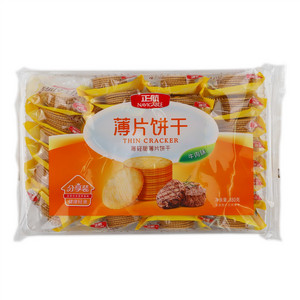 正航家庭装薄轻脆薄片饼干牛肉口味