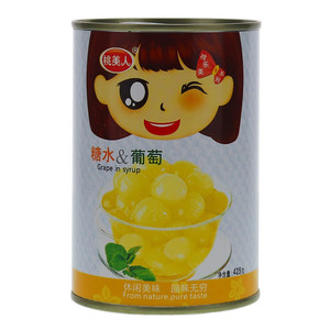 桃美人糖水葡萄罐头