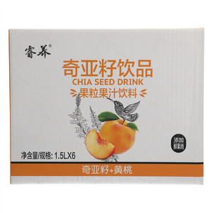 睿养奇亚籽黄桃复合果粒果汁饮料