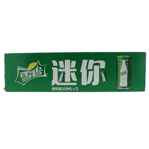 雪碧清爽柠檬味迷你罐汽水