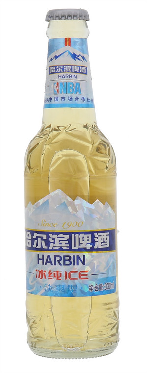 哈尔滨冰纯淡爽啤酒330ml