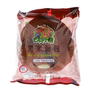 四只小熊黑米面包