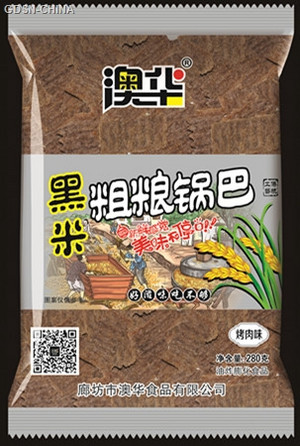 澳华烤肉味紫薯黑米锅巴