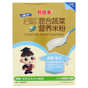 贝因美启聪混合蔬菜营养米粉