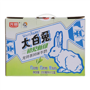 光明大白兔龙井茶风味牛奶 200ml*1...