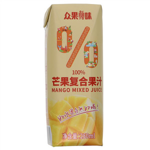 众果美味100%芒果复合果汁