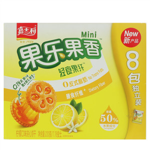 嘉士利果乐果香轻食果纤柠檬味夹心饼干