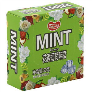 花香味薄荷味糖（玫瑰荔枝味，茉莉青提味，洛神花白桃味）
