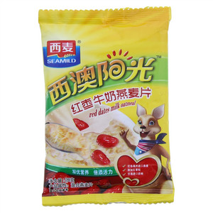 西麦西澳阳光红枣牛奶燕麦片