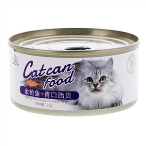 金枪鱼+青口贻贝宠物零食·猫罐
