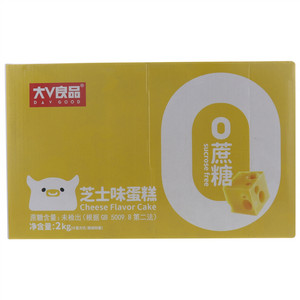 大V良品0蔗糖芝士味蛋糕