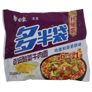 白象多半袋老坛酸菜牛肉