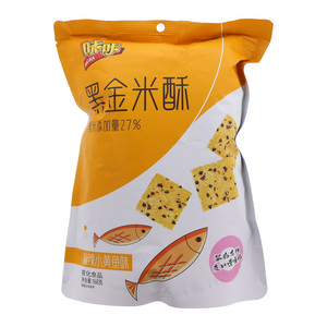 味咔麻辣小黄鱼味黑金米酥