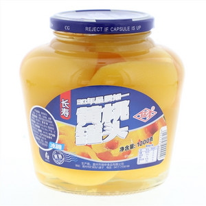 玉石潭长寿黄桃罐头