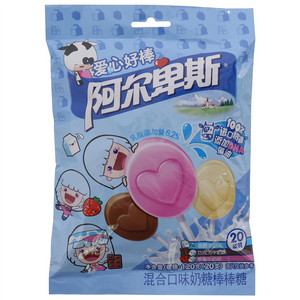 阿尔卑斯混合口味奶糖棒棒糖