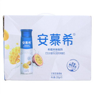 伊利安慕希芒果百香果味希腊风味酸奶