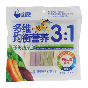 谷妈咪均衡营养小面条多彩蔬菜面