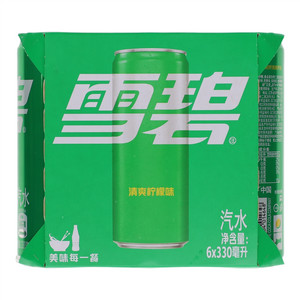 雪碧清爽柠檬味汽水