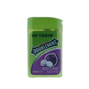 绿箭无糖薄荷糖黑加仑味(20粒瓶装12g)