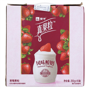 蒙牛真果粒草莓果粒风味酸奶