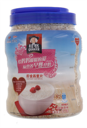 桂格即食燕麦片经典原味1000克罐装