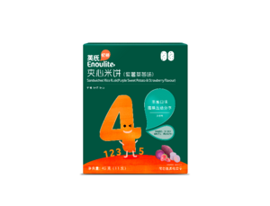 婴幼儿蟹田大米夹心米饼（树莓草莓味）