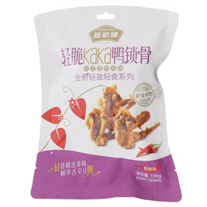 藤桥牌全新轻盐轻食系列香辣味轻脆kaka鸭锁骨