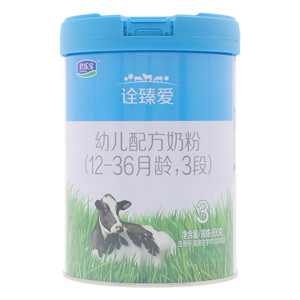 君乐宝诠臻爱幼儿配方奶粉（12-36月龄，3段）