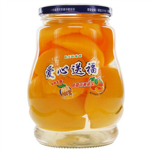 爱心送福冰糖黄桃罐头