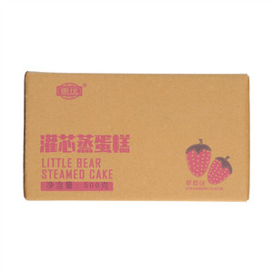 惠优草莓味灌芯蒸蛋糕