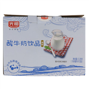 光明190ml酸牛奶饮品（原味）190ml*12 纸箱