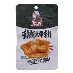 凌妹手撕素牛排黑椒味