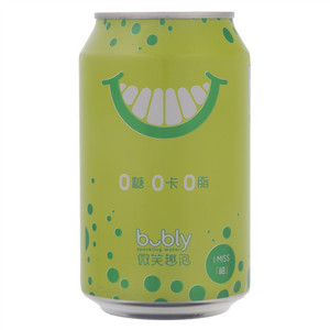 bubly sparkling water微笑趣泡蜜柚味气泡水（果味型汽水）