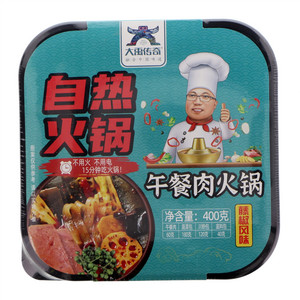 大禹传奇藤椒风味自热火锅午餐肉火锅