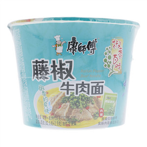 康师傅藤椒牛肉面桶面
