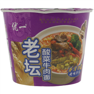 优一老坛酸菜牛肉面