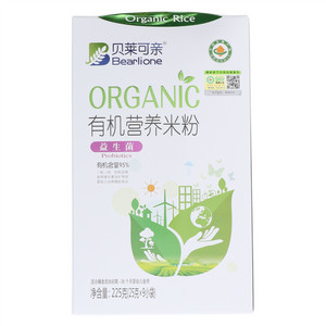 贝莱可亲益生菌有机米营养米粉