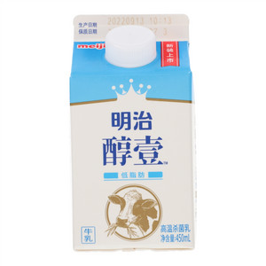 meiji明治醇壹低脂肪高温杀菌乳