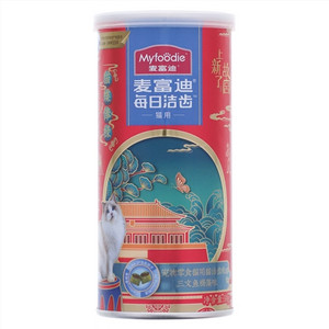 麦富迪三文鱼褐藻味猫用猫洁齿粒