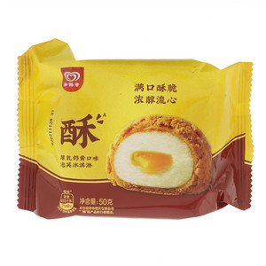 和路雪厚乳奶黄泡芙冰淇淋单支装 12X60ML(50G)