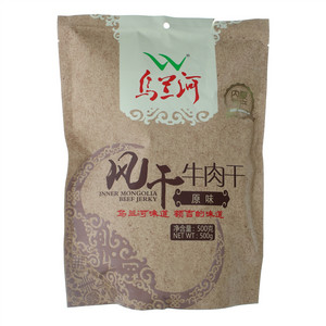 乌兰河原味风干牛肉干