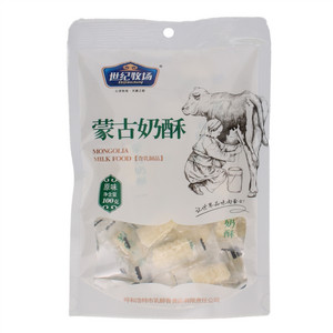 世纪牧场蒙古奶酥原味含乳制品