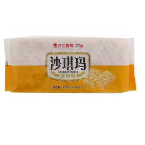 三江购物沙琪玛芝麻味338克