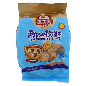 香美客无醇香原味两只小熊饼干