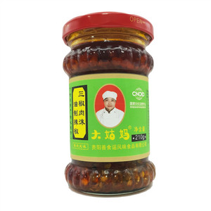 大姑妈三椒肉末油制辣椒