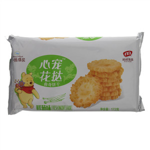 滨崎心宠花挞鲜葱味曲奇饼干