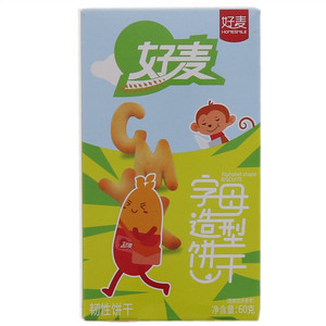 好麦字母造型饼干
