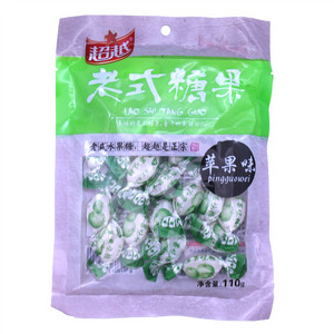 超越苹果味老式糖果