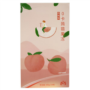 白桃味0卡蒟蒻果冻